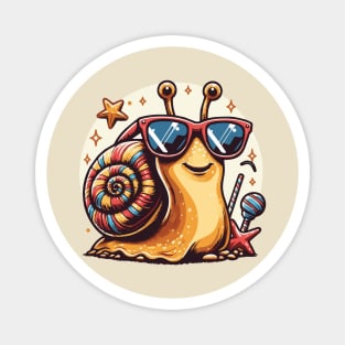 Cool Snail with Sunglasses Magnet